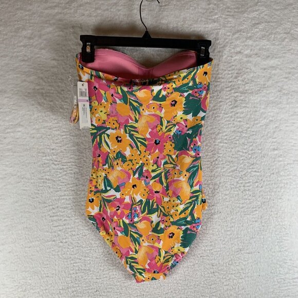 Anne Cole One-Piece Swimsuit Women 6 Multicolor Floral Stretch Twist-Front S9436 - Picture 8 of 9